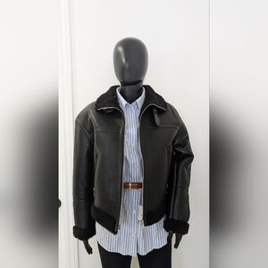 Zara Black Bomber Jacket (XS/S)